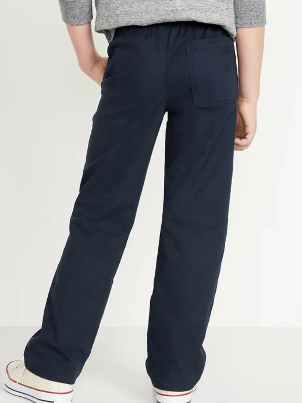 Old Navy Boys Navy Drawstring Straight-Leg Pants